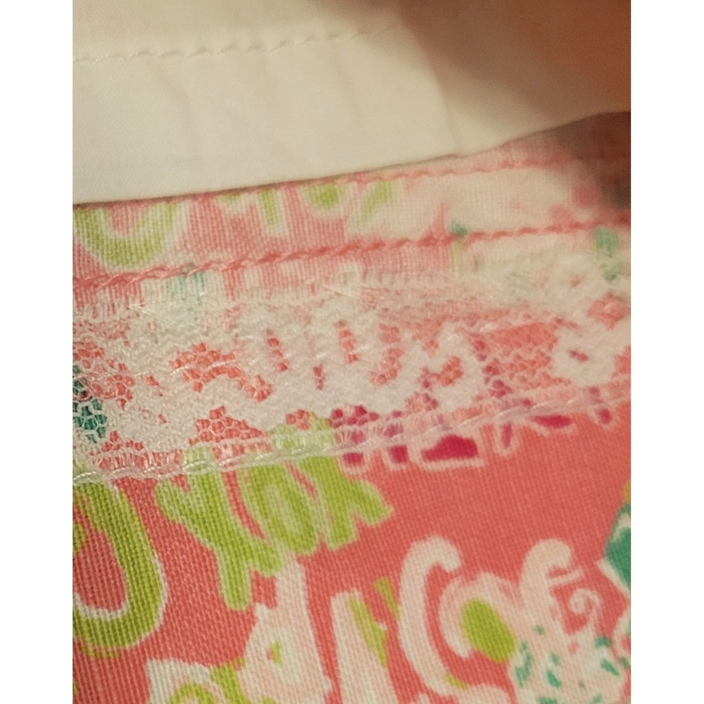 Lilly Pulitzer Originals Roslyn Pink and Green Floral Skirt, Sz. 4 Women's Vaca - Picture 7 of 12